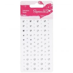 Papermania Craft Embellishments Adhesive Stones - Silver