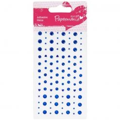 Papermania Adhesive Stones - Blue Craft Embellishments
