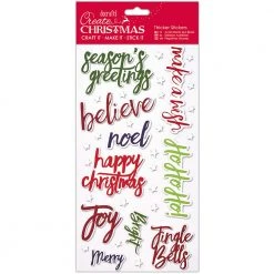 Papermania Christmas Thicker Stickers - Christmas Words