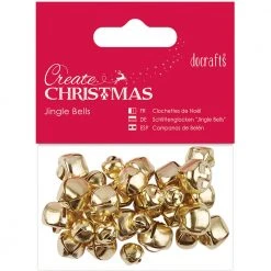 Papermania Jingle Bells - Gold - Assorted Sizes