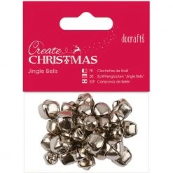 Papermania Jingle Bells - Silver - Assorted Sizes