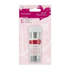 Papermania Fine Glitter (25g) - Silver Miscellaneous Craft Accessories