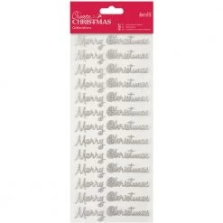 Papermania Glitterations - Merry Christmas - Silver