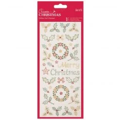 Papermania Glitter Dot Stickers - Holly