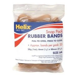 Helix Snap Pack Rubber Bands Desk Essentials