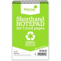 Silvine Recycled Shorthand Notebook Notebooks And Journals