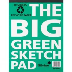 Books, Pads & Albums Silvine Big Green Sketch Pad