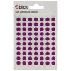 Blick Coloured Labels In Bags Round 8mm Dia 490 Per Bag Purple RS003052