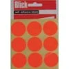 Blick Coloured Labels In Bags Round 29mm Dia 36 Per Bag Red RS005155