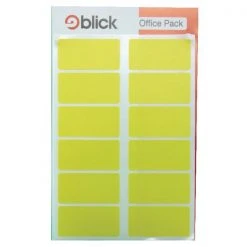 Blick Labels In Office Packs 25mmx50mm Yellow RS020158