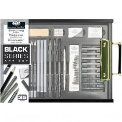 Royal & Langnickel Royal And Landnickel Black Series Pencil And Graphite Sketching Palette Case