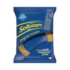 Sellotape Original Golden Tape Pack Of 12 - 24mm X 66m 1443268