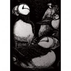 Royal & Langnickel Silver Mini Foil Kit Oceanside Puffins