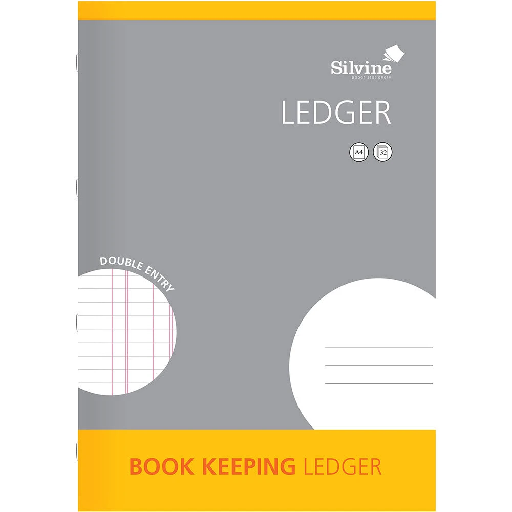 Silvine A4 Book Keeping Ruled Double Entry Books, Pads & Albums 3 Silvine A4 Book Keeping Ruled Double Entry Books, Pads & Albums