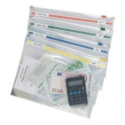 Filing & Folders Snopake Zippa-Bag 250 X 180mm A5 Plus Assorted 11448