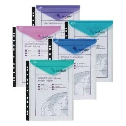 Filing & Folders Snopake Polyfile Ring Binder Wallet A4 Assorted 15695