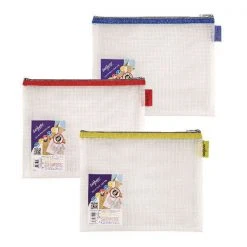 Snopake EVA Mesh Zippa-Bag 207 X 257mm Assorted 15818 Filing & Folders