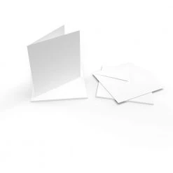 Peakdale Cards And Envelopes Small Square White (10)