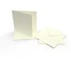 Peakdale Cards And Envelopes Square Cream (10)