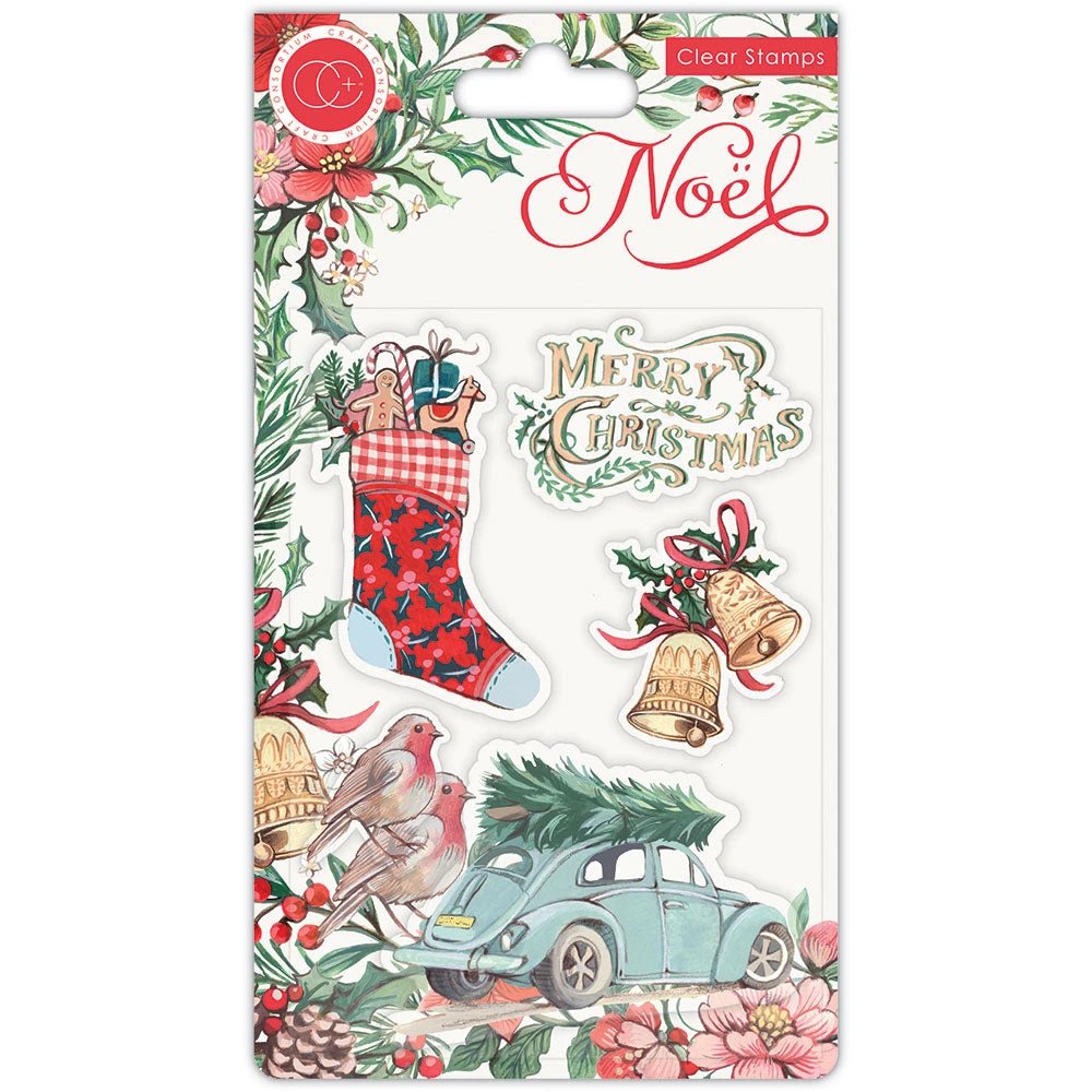 Stamps, Stamping And Linocut Craft Consortium NOEL - Stamp Set - Festivity 3 Stamps, Stamping And Linocut Craft Consortium NOEL - Stamp Set - Festivity