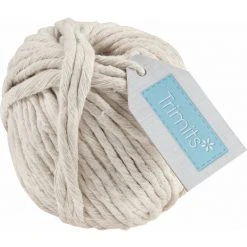 Groves Cotton Macrame Cord: 50m X 3mm Natural