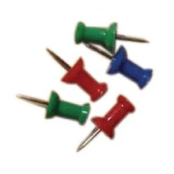 Unbranded Desk Essentials Push Pins Assorted 20471