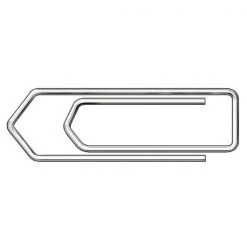 Unbranded Paperclips No Tear 45mm 32481 Student Stationery