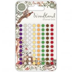 Craft Consortium Craft Embellishments Woodland Collection - Adhesive Enamel Dots