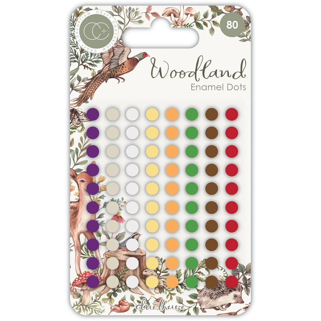 Craft Consortium Craft Embellishments Woodland Collection - Adhesive Enamel Dots 3 Craft Consortium Craft Embellishments Woodland Collection - Adhesive Enamel Dots