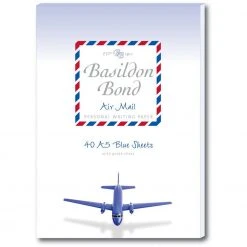 Basildon Bond Blue Airmail Writing Pad A5