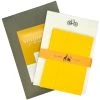 Mustard & Grey Mustard And Gray Bicycle Writing Paper Compendium Social Stationery