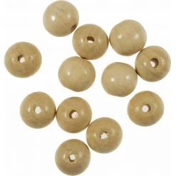 Groves Macrame Beads - Beech Wood 15mm