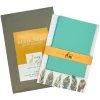 Mustard & Grey Mustard And Gray Feathers Writing Paper Compendium Social Stationery