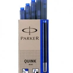 Parker Quink Fountain Pen Refills Long Cartridges Blue Pack 5 Pen Refills And Writing Ink