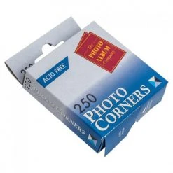 Photo Album Company Photo Album Co Self Adhesive Vinyl Photo Corners Clear Pack 250 Glues & Adhesives