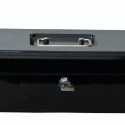 Cathedral Value 30cm (12 Inch) Key Lock Metal Cash Box Black Storage