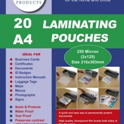 Cathedral Laminating Pouch A4 250Micron Pack 20