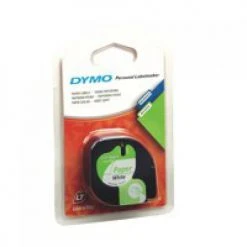 Labels Dymo LetraTag Tape 12mm Paper White