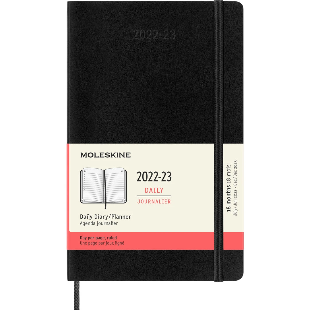 Moleskine 18 Month Diary Large Soft Cover 2022-2023 Diaries 4 Moleskine 18 Month Diary Large Soft Cover 2022-2023 Diaries