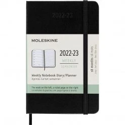 Moleskine 18 Month Diary Pocket Hard Cover 2022-2023