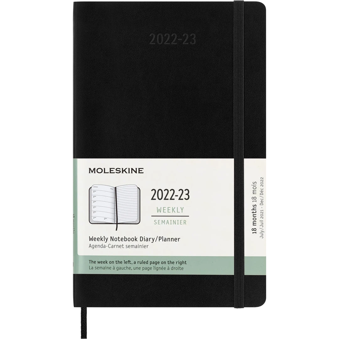 Moleskine 18 Month Diary Large Soft Cover 2022-2023 Diaries 5 Moleskine 18 Month Diary Large Soft Cover 2022-2023 Diaries