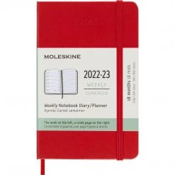 Moleskine 18 Month Diary Pocket Hard Cover 2022-2023