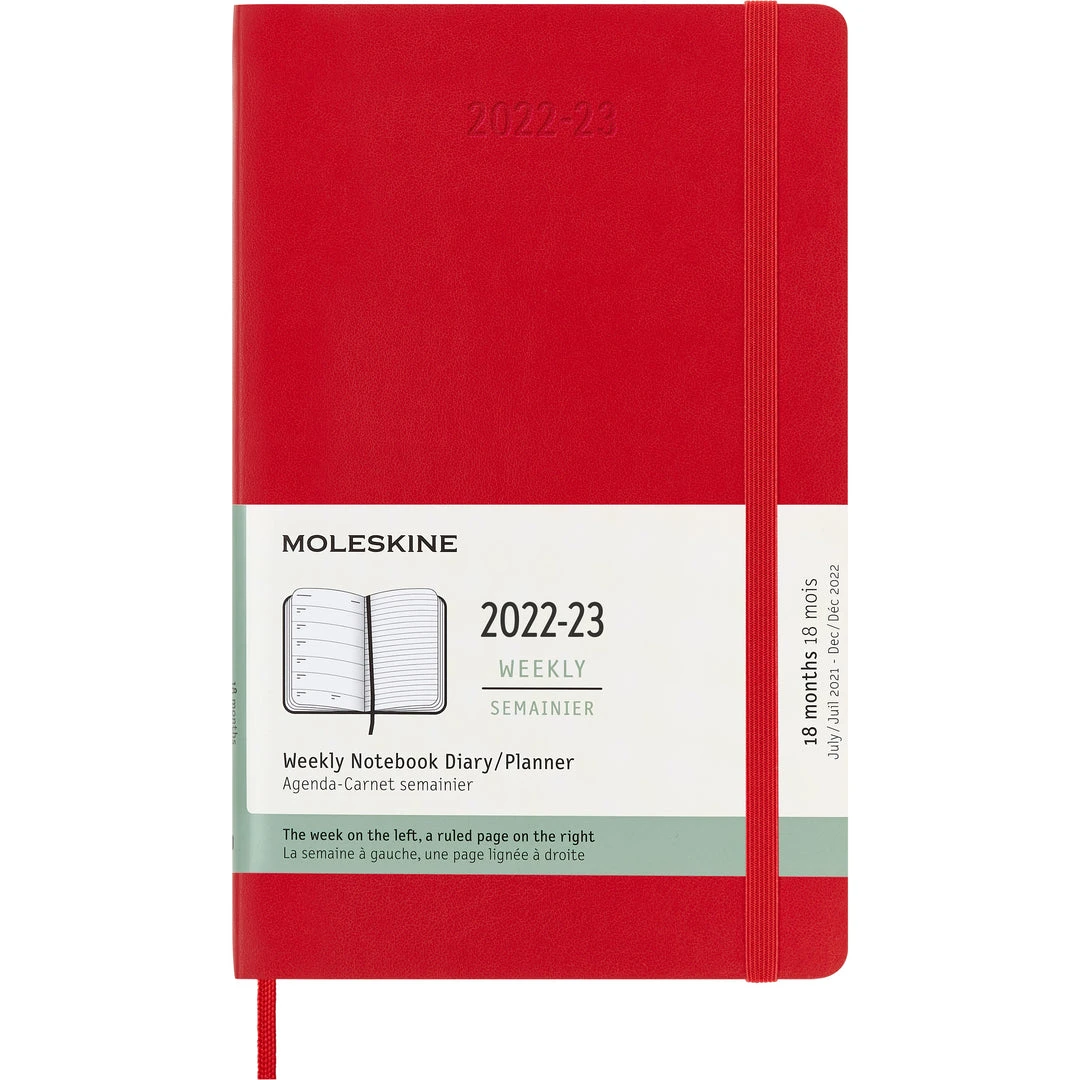 Moleskine 18 Month Diary Large Soft Cover 2022-2023 Diaries 6 Moleskine 18 Month Diary Large Soft Cover 2022-2023 Diaries