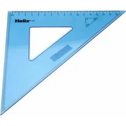 Student Stationery Helix 26cm 45 Degree Set Square