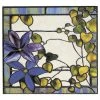 Colcards Greetings Cards Clematis Stained Glass