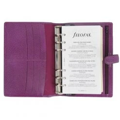 Filofax Finsbury Personal Organiser Raspberry