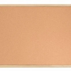 Wall Boards Bi-Office Cork Notice Board Wood Frame 400mm X 300mm