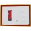 Mustard & Grey Mustard And Gray Pillar Box Change Of Address Card Set