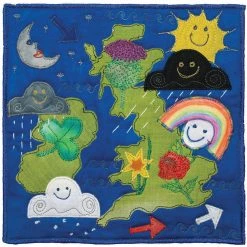 Colcards Weather Map Quilt
