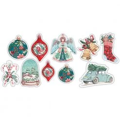 Craft Embellishments Craft Consortium NOEL - Laser Cut Wooden Shapes